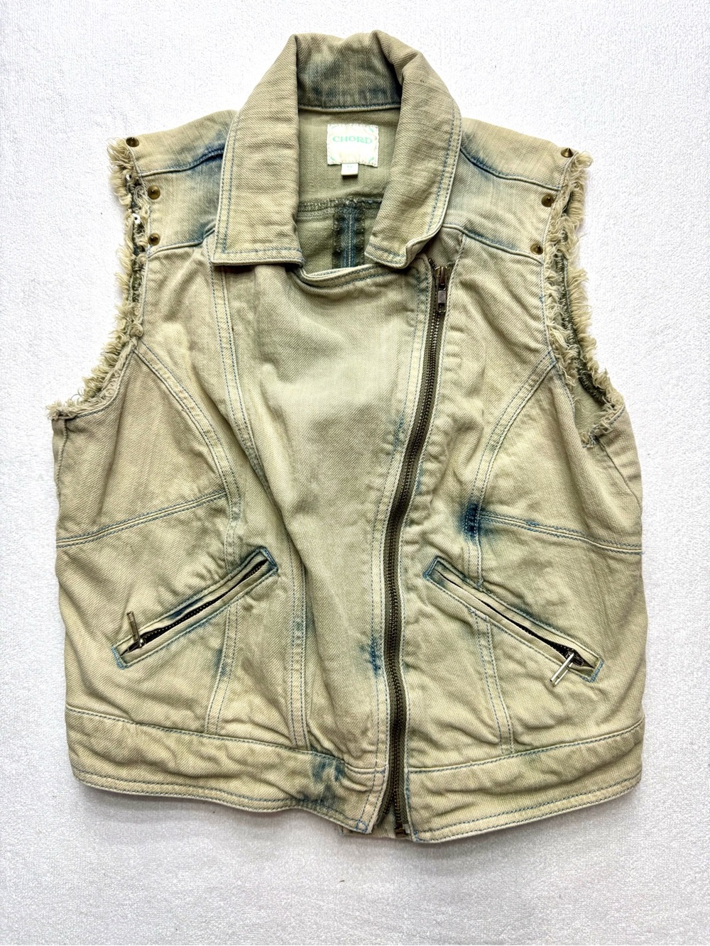 Chord Light Gray Denim Vest